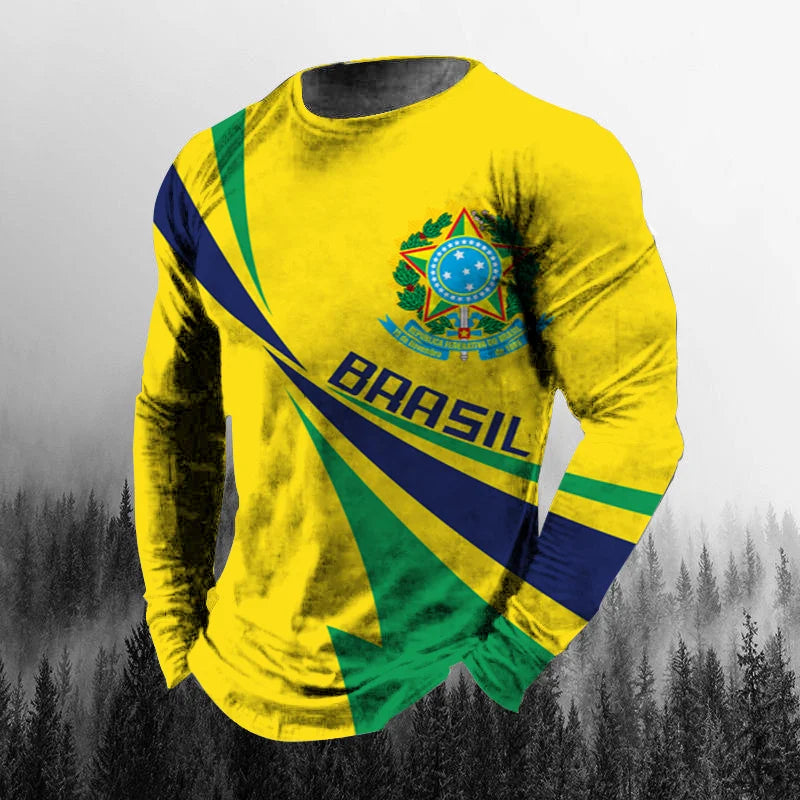 Brazil Flag 3D Print Tee