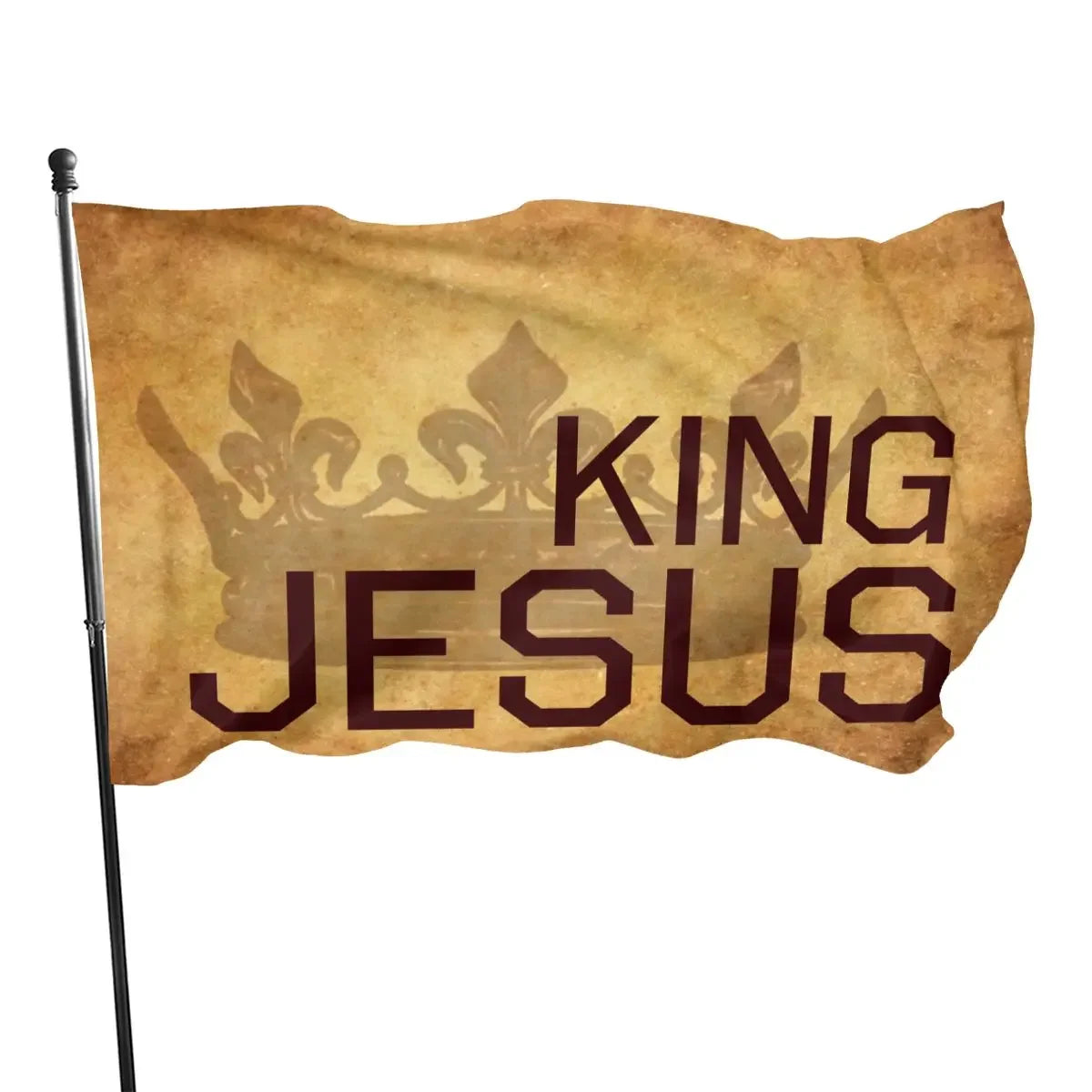 Jesus Is King Flag Christian Indoor Outdoor Flag