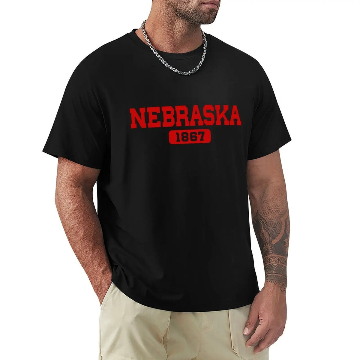 Nebraska Est. 1867 In Red T-Shirt