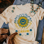 Ukraine T shirt women, female streetwear clothing