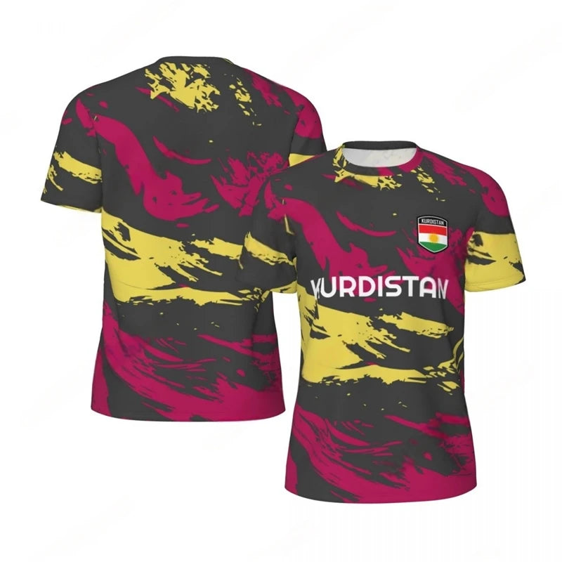 KURDISTAN 3D Print Sports Quick-dry Breathable Men T-shirt