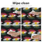 Kurdistan Flag Waterproof Round Tablecloth