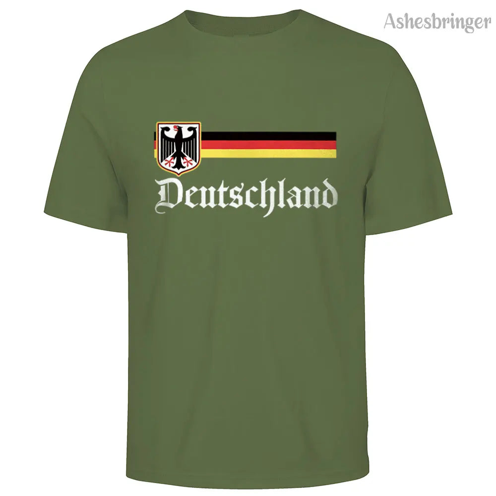 Cotton Germany Flag T Shirt