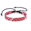 Multicolor Weave Kufiya Patterns Bracelets