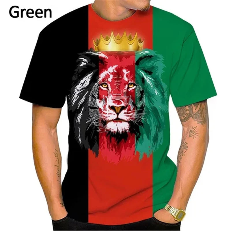 Afghanistan Flag Casual T-shirts