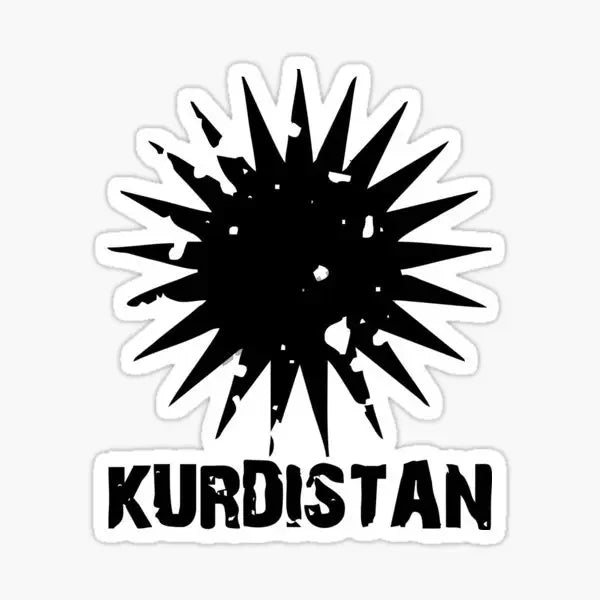 Kurdistan Flag Map Emblem Stickers
