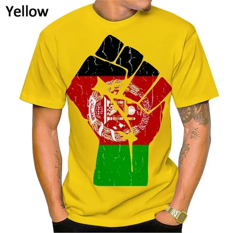 Afghanistan Flag Casual T-shirts