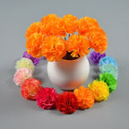 Artificial Marigold Flowers Day of The Dead, Diwali, Halloween Home Decor