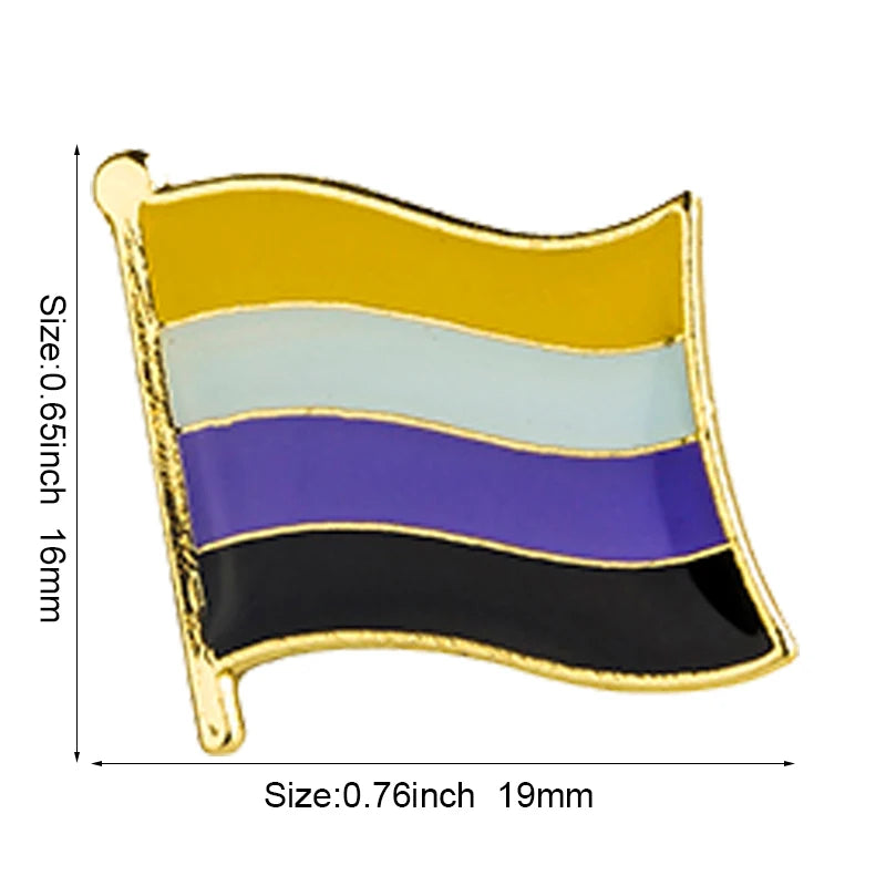 Non-binary Pride Pins Lapel Pins LGBTQ Community