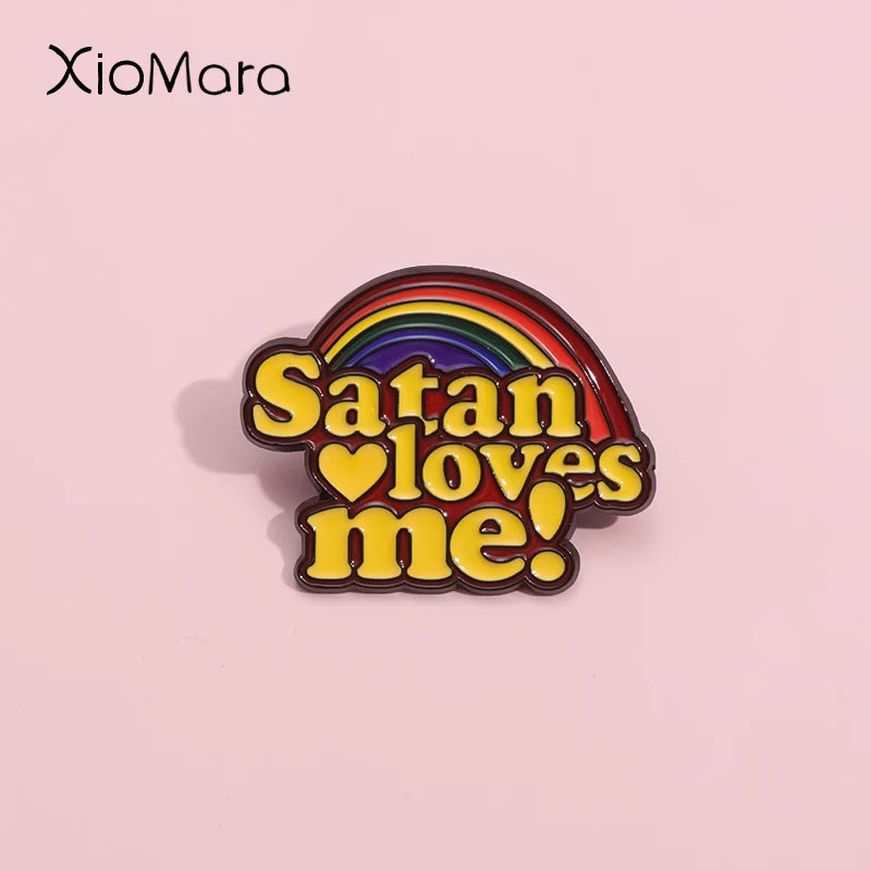 Rainbow Quotative Enamel Pin