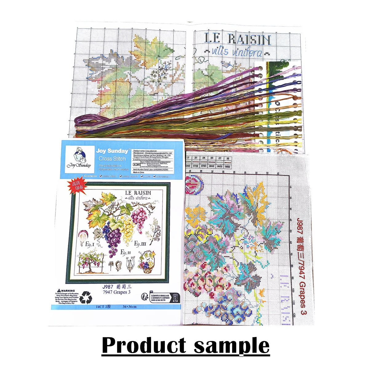 Beautiful peacock cross stitch kit
