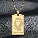 Engraved Star Pendant Necklace