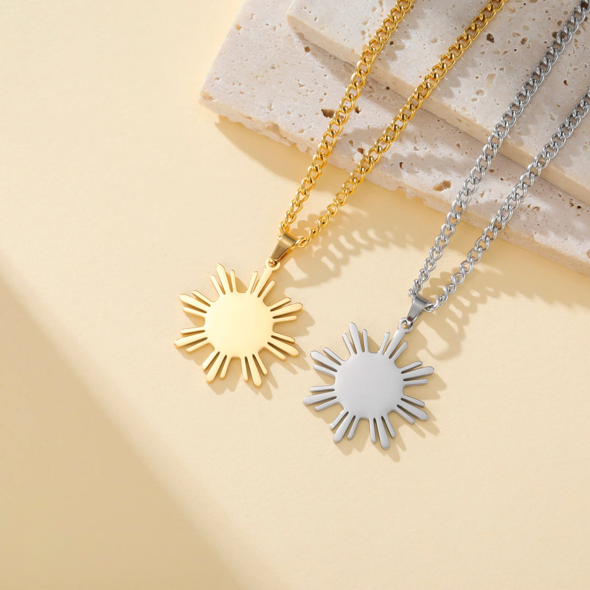 Sun Pendant Necklaces