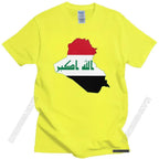 Iraq Flag Map T Shirt