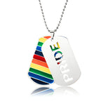 Stainless Steel LGBT Gay Lesbian Love Pride Necklaces