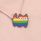 LGBT Rainbow Cat Enamel Pin