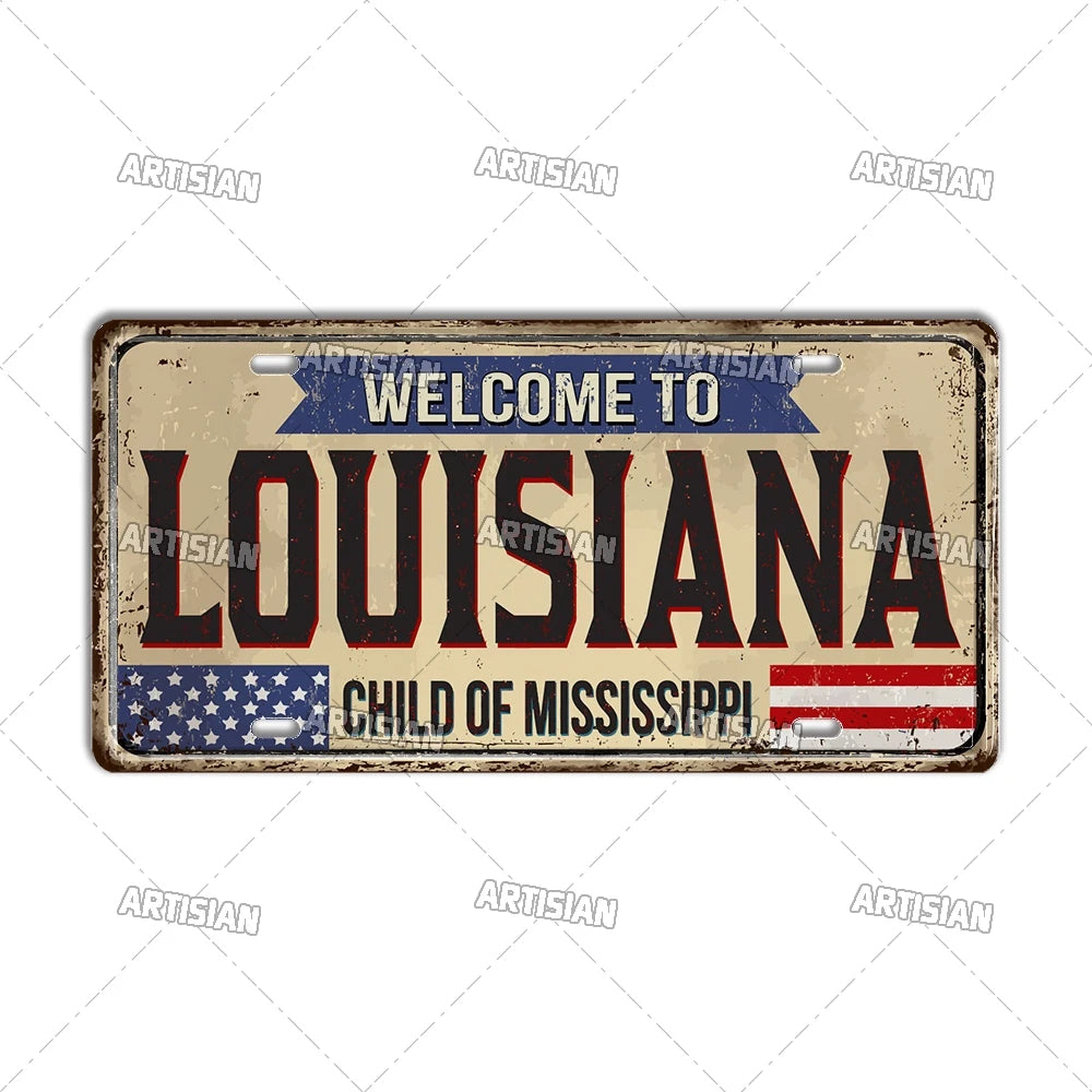 USA Landmark License Plate