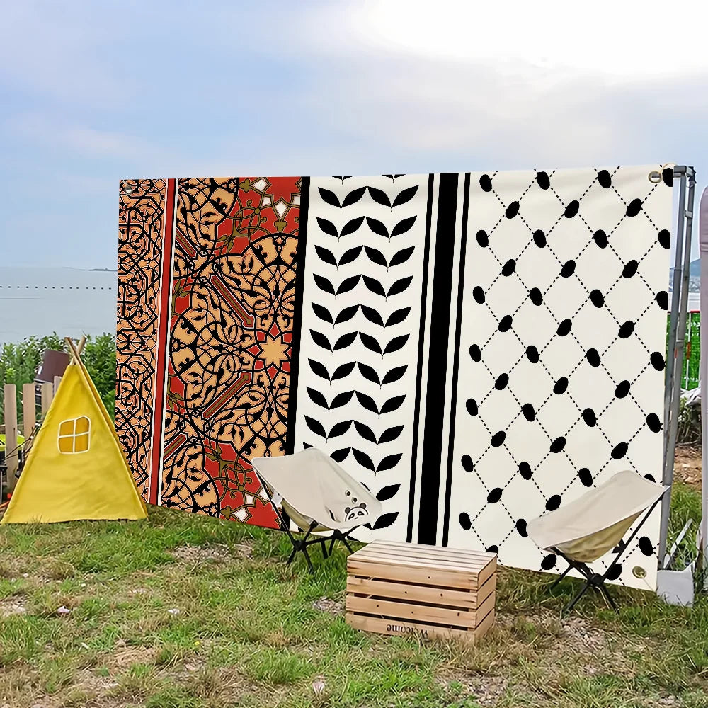 Art Keffiyeh Hanging Home Banner