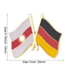 Yezidis Flag Metal Lapel Pin Flag Pin Badge