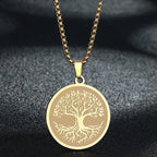 Engraved Star Pendant Necklace