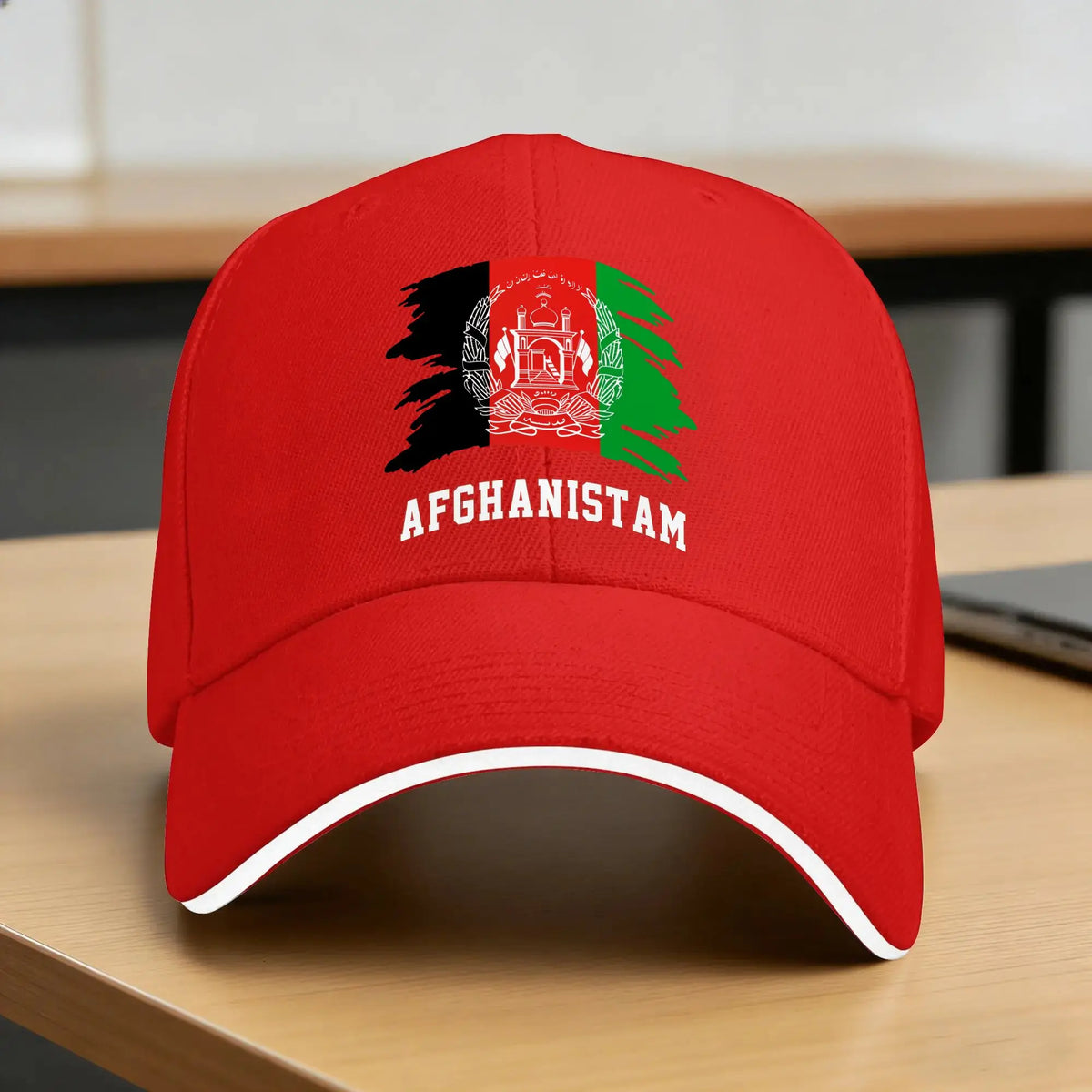 Afghanistan Flag Charcoal Baseball Cap