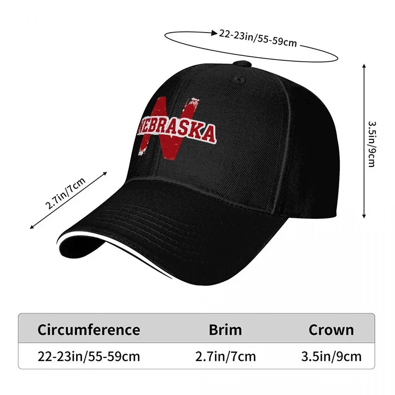 Nebraska Cornhuskers Black Baseball Cap
