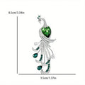 Luxury and fashionable peacock pin