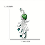 Luxury and fashionable peacock pin