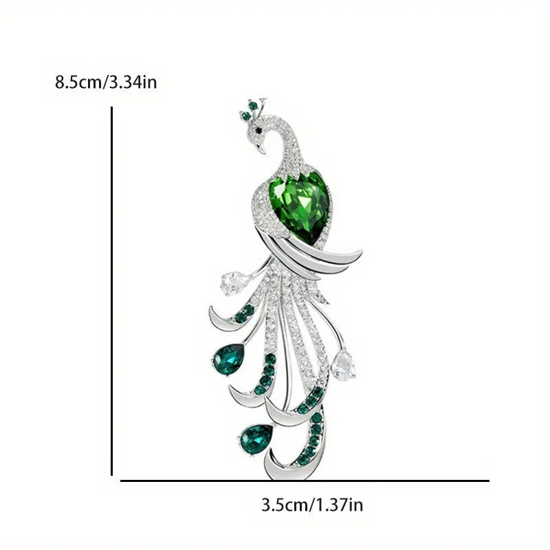 Luxury and fashionable peacock pin