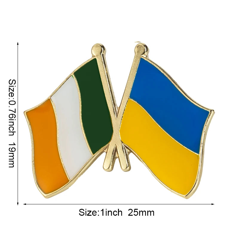Ukraine Flag Laple Pin Badge