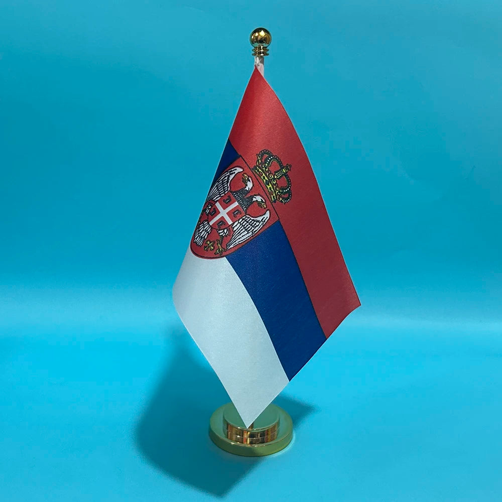 Office Desk Flag of Serbia