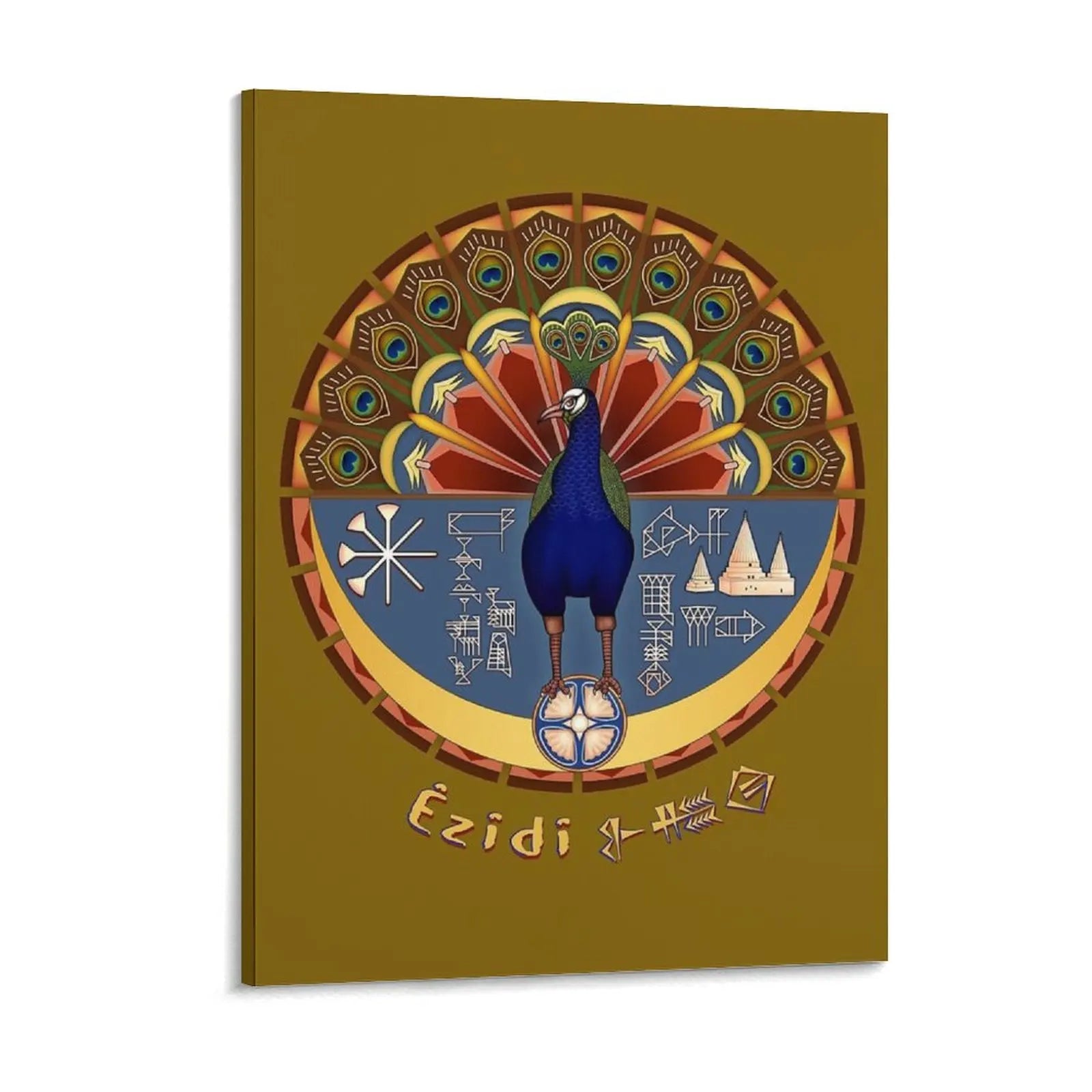 Yazidi Melek Taus Canvas Painting