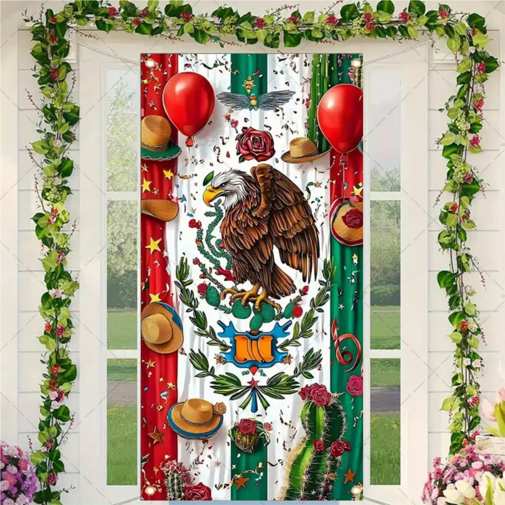 Festival Mexican Lndependence Day Door Banner