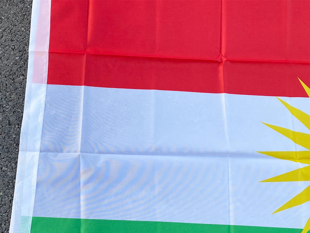 Kurdistan Hanging Polyester Flag