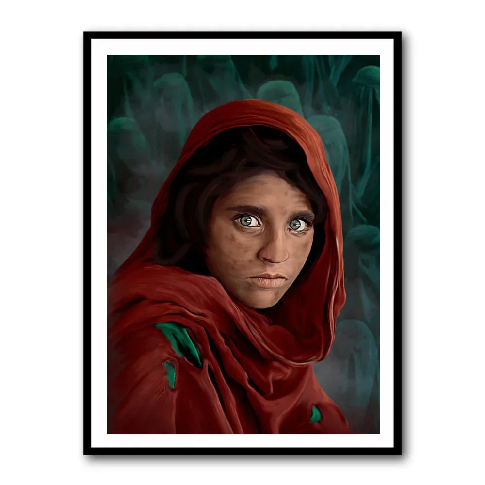 Ethnic Style Afghan Girl Portrait