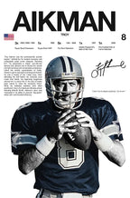Classic American Football Sports Star Art Poster