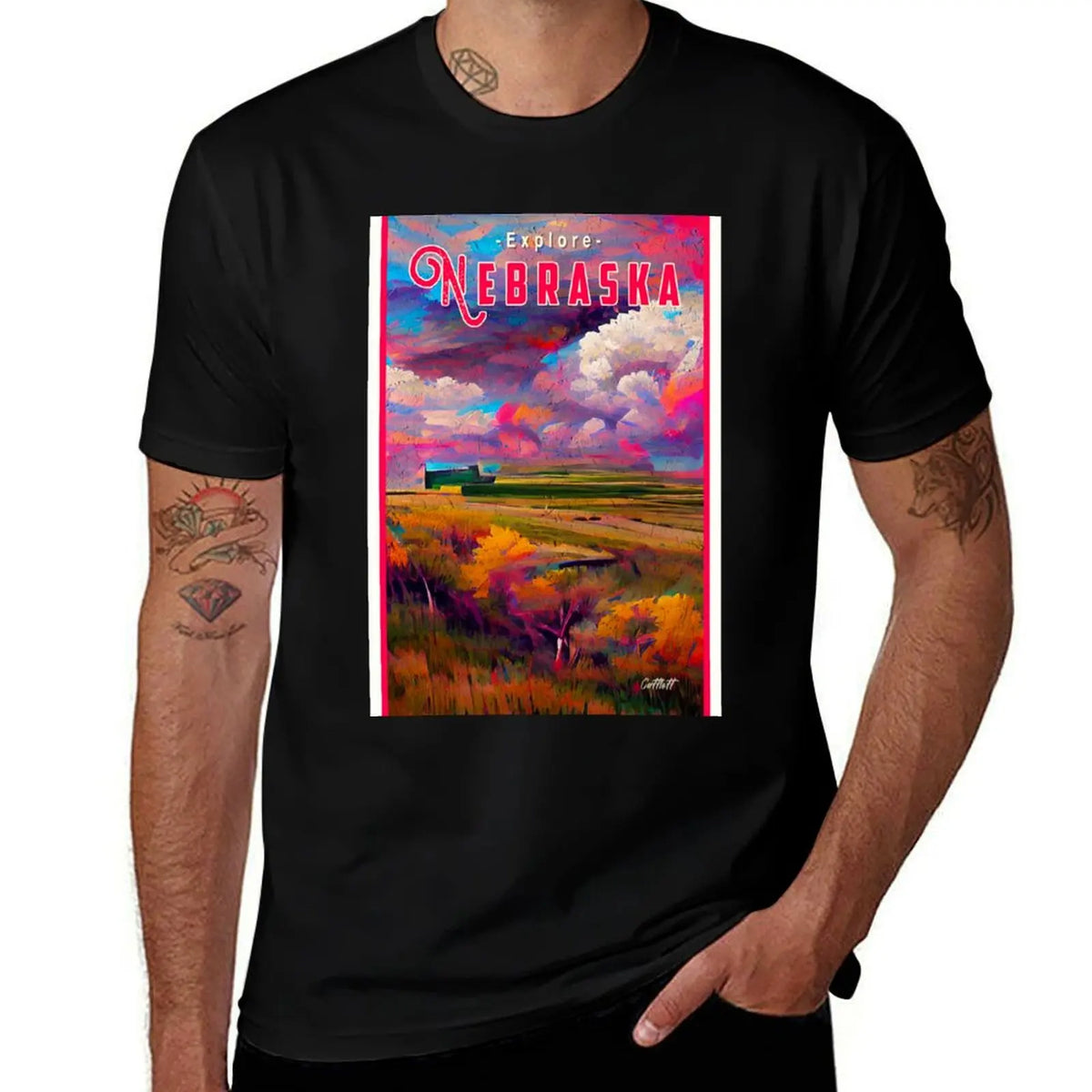 Pretty Travel Nebraska T-Shirt