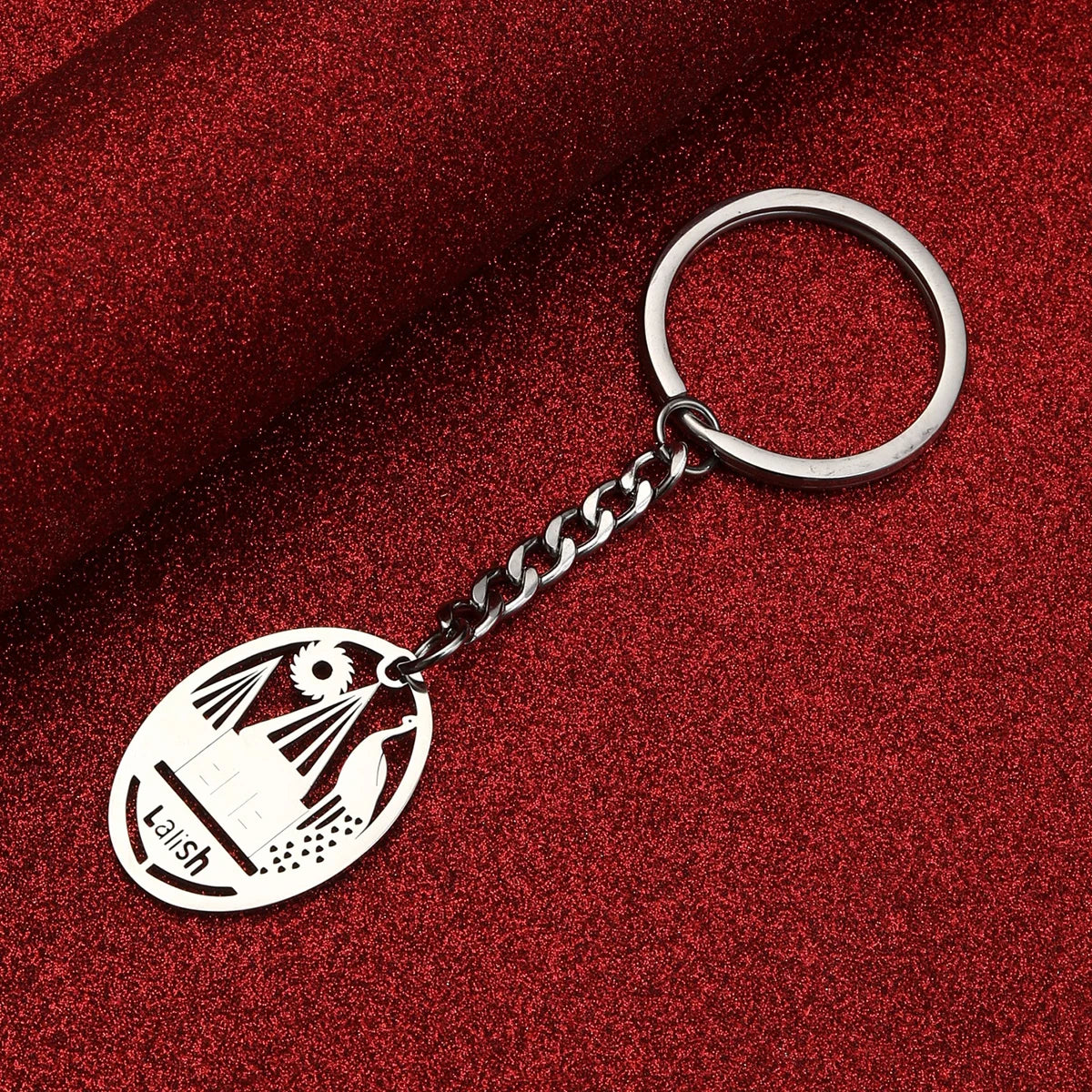Peacock Yezidi Lalish Keychain