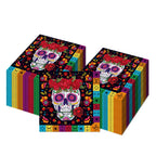 20pcs Skull Day Of The Dead Guest Napkins