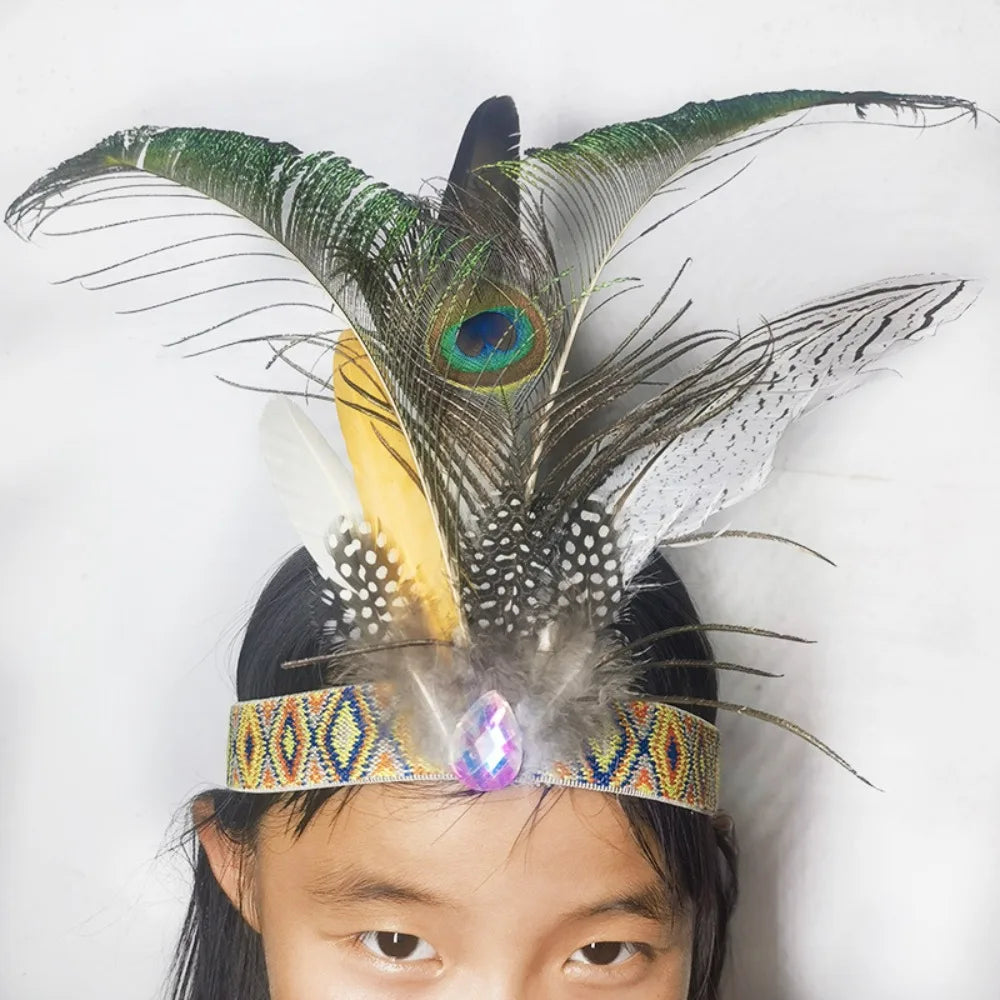 Decorative Ethnic Style Feathered Hairband