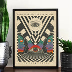 Bohemian Psychedelic 70s Poster Wall Art Canvas