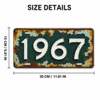 2D Flat, 1pc Quebec Canada License Plate