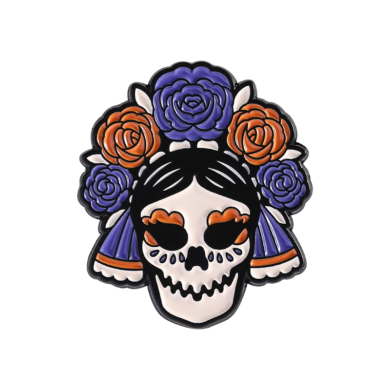 Day Of The Dead, & Halloween Enamel Pins