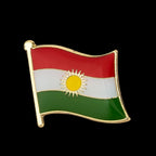 شارات علم كردستان بروش دبابيس طية صدر السترة الوطنية دبابيس طية صدر السترة علم البلد شارة علم