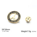 Teamer Love Peace Symbol Brooch Lapel Pin