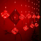 Traditional Chinese Knot Red Lantern LED
