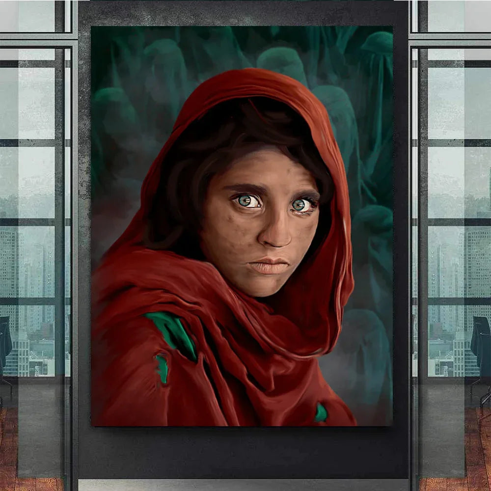 Ethnic Style Afghan Girl Portrait