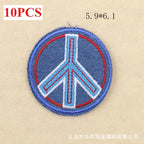 10PCS/BULK Embroidery Cloth ace Sticker