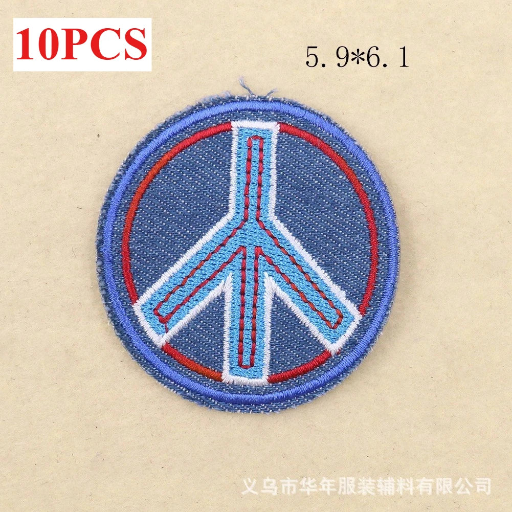 10PCS/BULK Embroidery Cloth ace Sticker