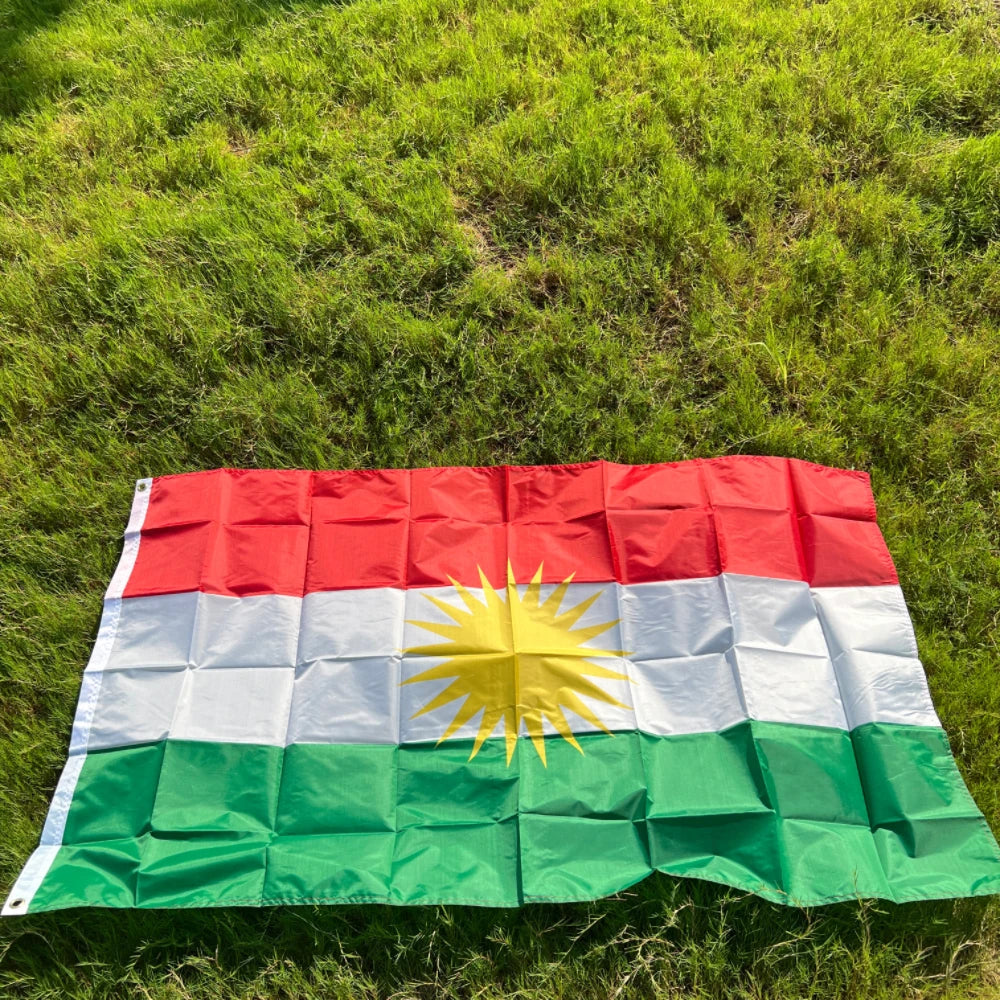 90*150cm Kurdistan Flag Hanging Polyester
